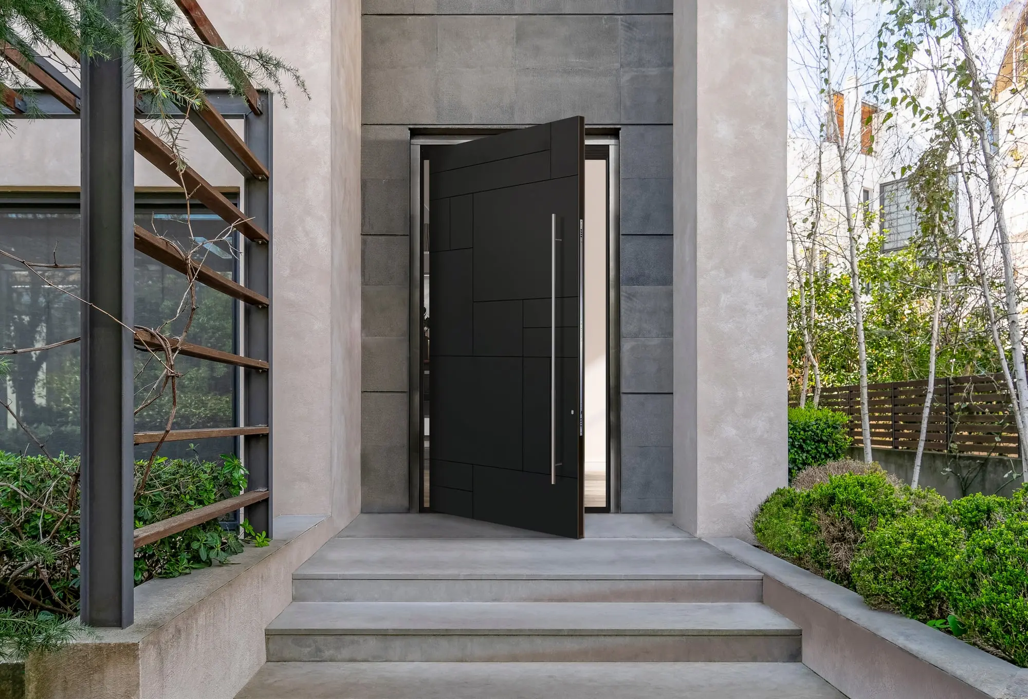 Premium aluminium entrance door building